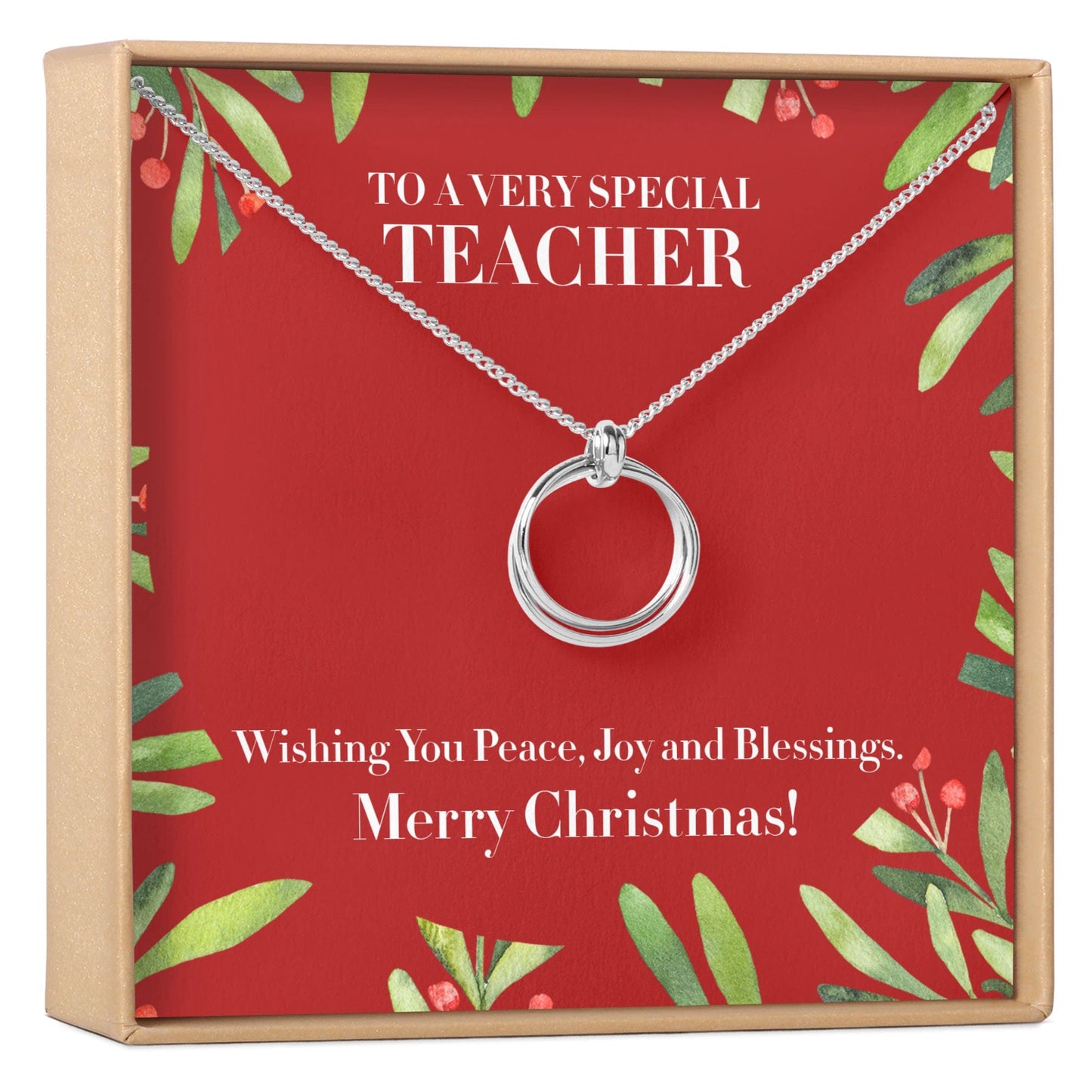 Christmas Gift for Teacher Necklace, Multiple Styles