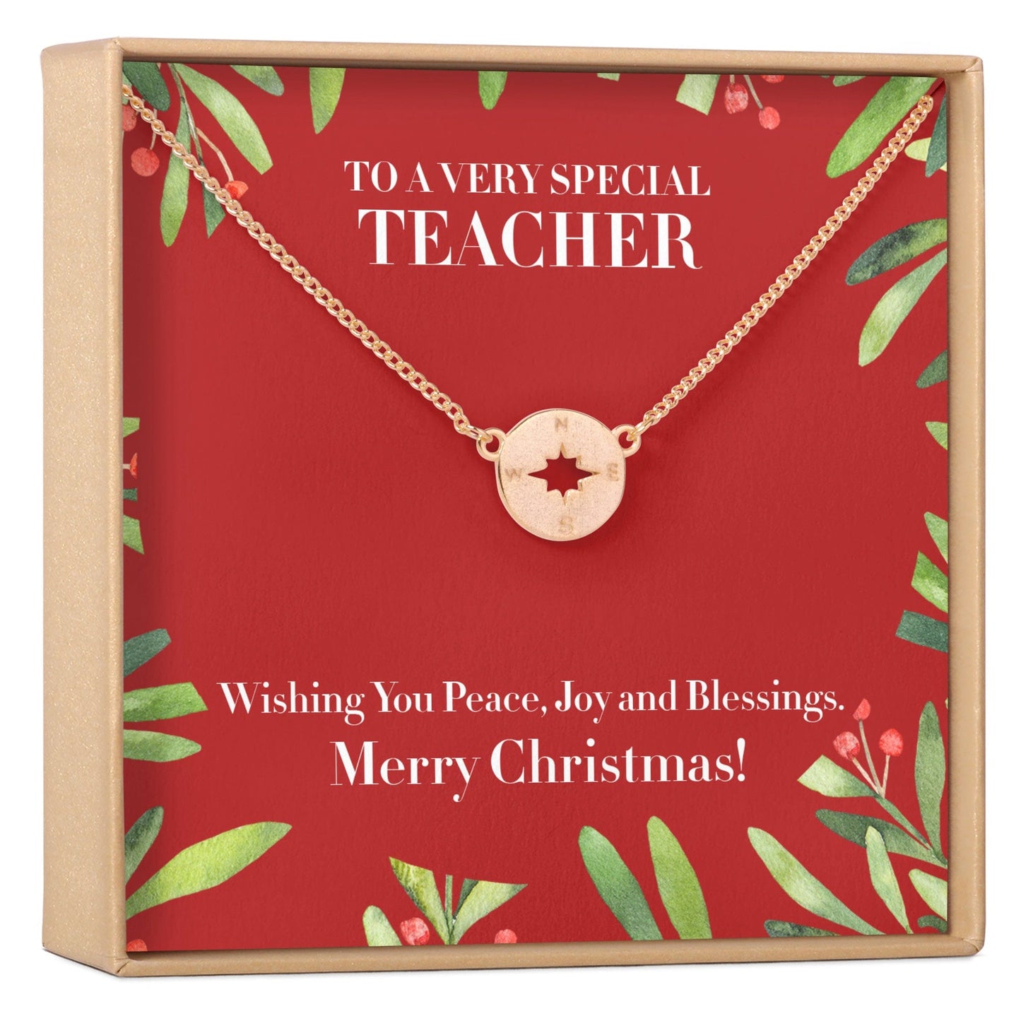 Christmas Gift for Teacher Necklace, Multiple Styles