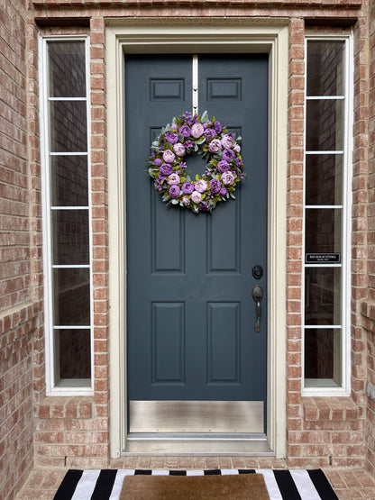 Blush Pink Peony Spring Wreath