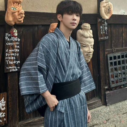 Mens Japanese-style Summer Yukata Japanese-style Loungewear