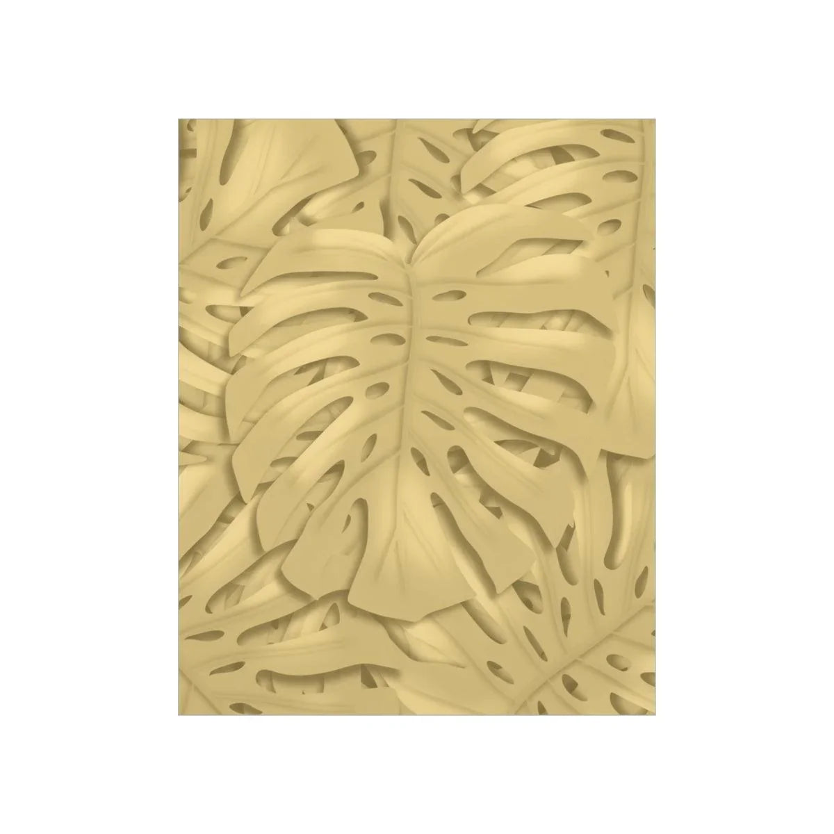Golden Monstera Botanical Print – Unframed Wall Art