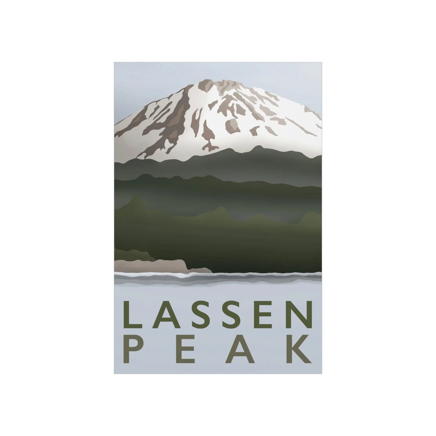 Lassen Peak Print – Unframed Wall Art