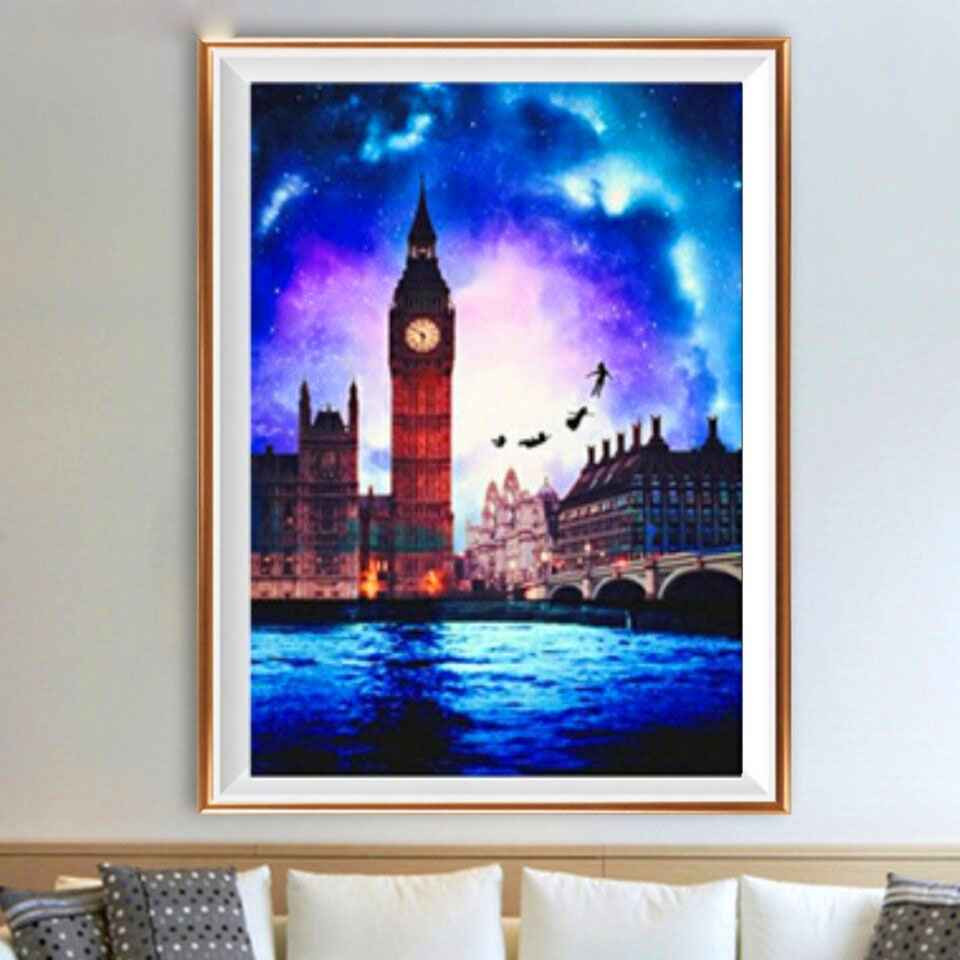 DIY Lighthouse Diamond Painting Full Diamond Embroidery 5D Rubik's Cube Round Diamond Home Decoration