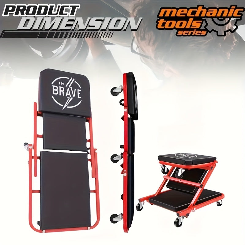 Pro-Series 3-in-1 Foldable Mechanic Creeper & Repair Platform | 550lbs Capacity