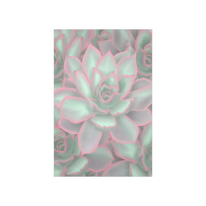 Echeveria Violet Queen Succulent Pattern Botanical Print – Unframed Wall Art