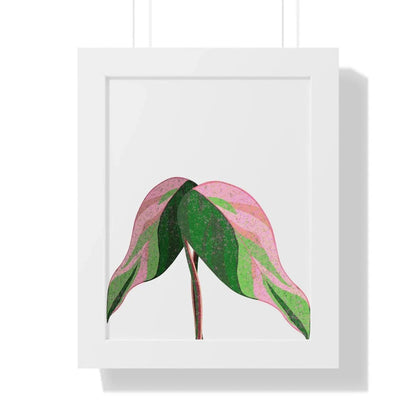 Pink Princess Philodendron Framed Print – Botanical Wall Art