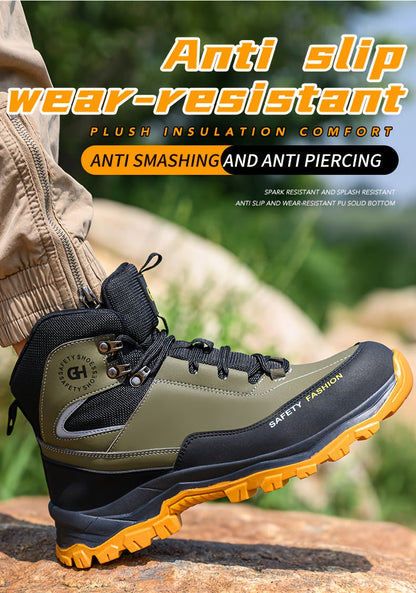 Heavy-Duty High-Quality Steel Toe Men's Work Boots