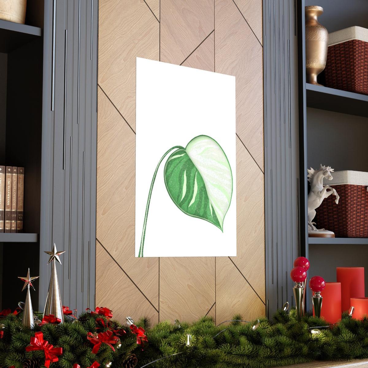 Monstera Albo Botanical Print – Unframed Wall Art