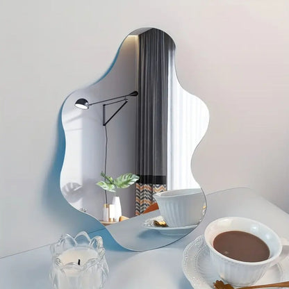 Cloud-shaped Mirror Acrylic Wall Background Decoration