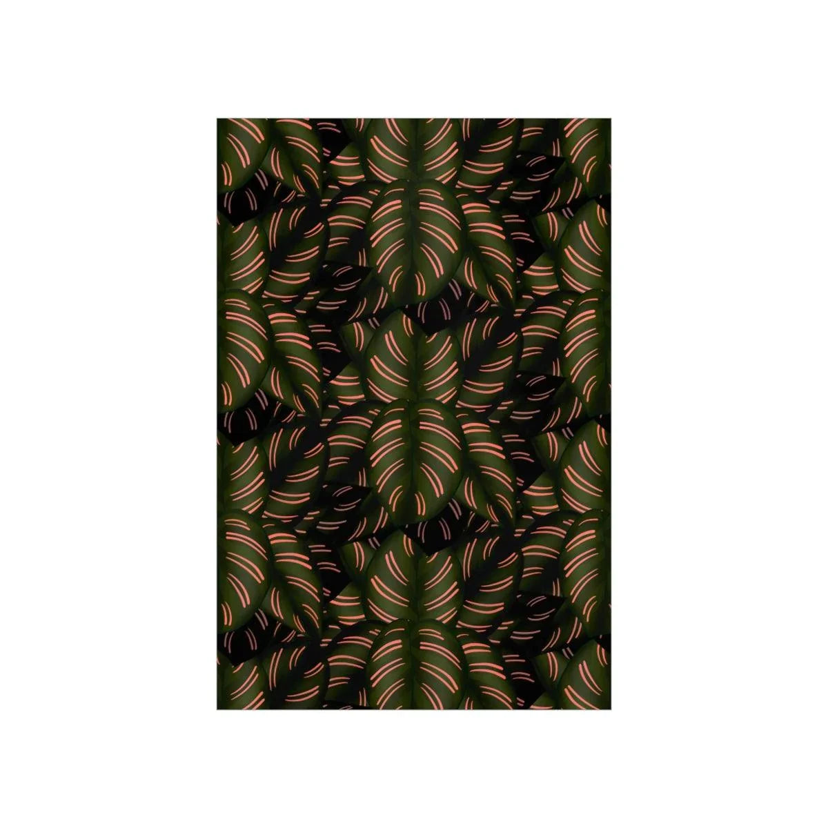 Calathea Pinstripe Botanical Print – Unframed Wall Art