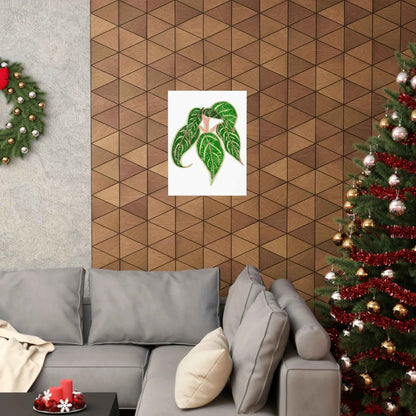 Aglaonema Sparkling Sarah Botanical Print – Unframed Wall Art