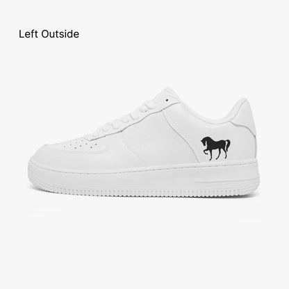 NESTDEER 977. AF1 Low-Top Leather Sports Sneakers - Tongue Printable