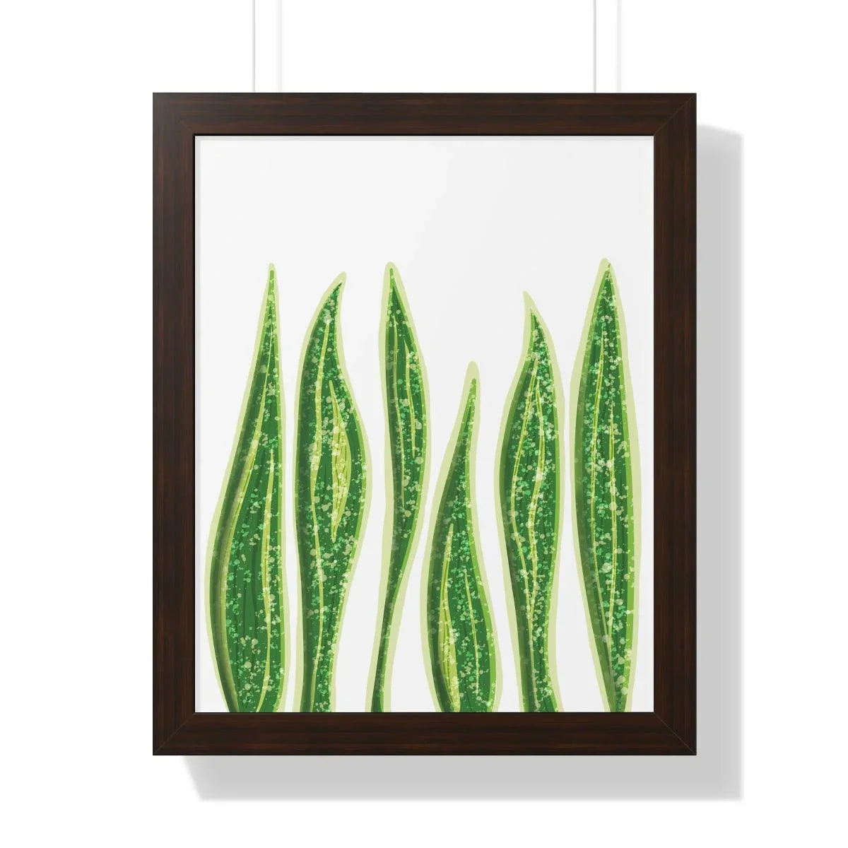 Snake Plant Framed Print – Botanical Wall Art