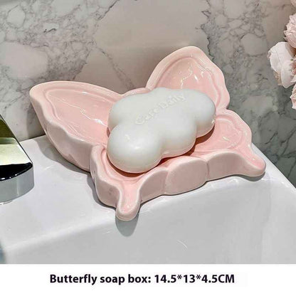 Dolphin Drain Soap Box Ceramic Household Punch-free Toilet