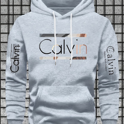 Mens Casual Versatile Hoodie Gal Letter Print
