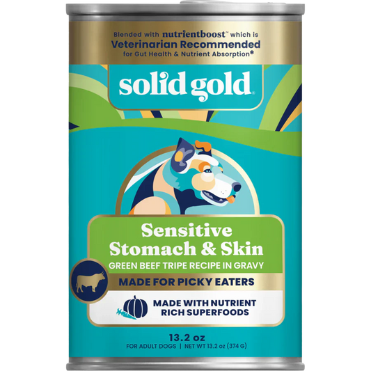 Solid Gold NutrientBoost Grain Free Green Beef Tripe Dog Pate (13.2oz)