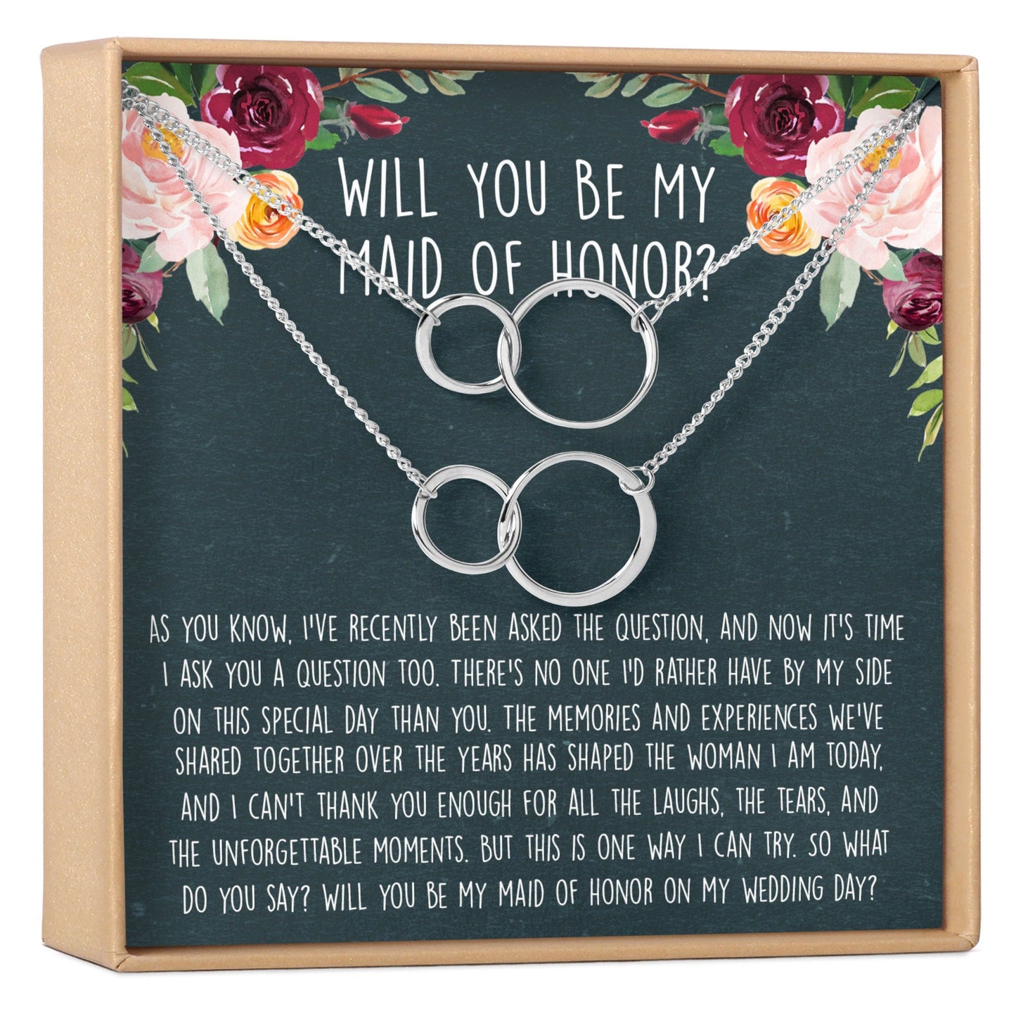 Maid of Honor Necklace, Multiple Styles