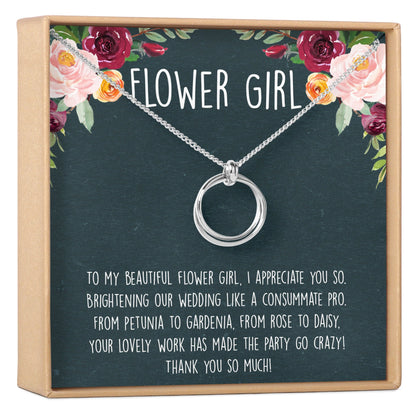 Flower Girl Necklace, Multiple Styles
