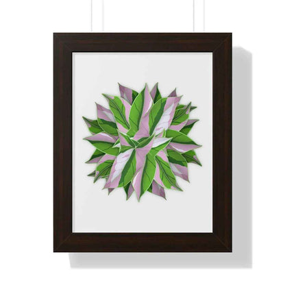 Syngonium Tricolor Pattern Framed Print – Botanical Wall Art