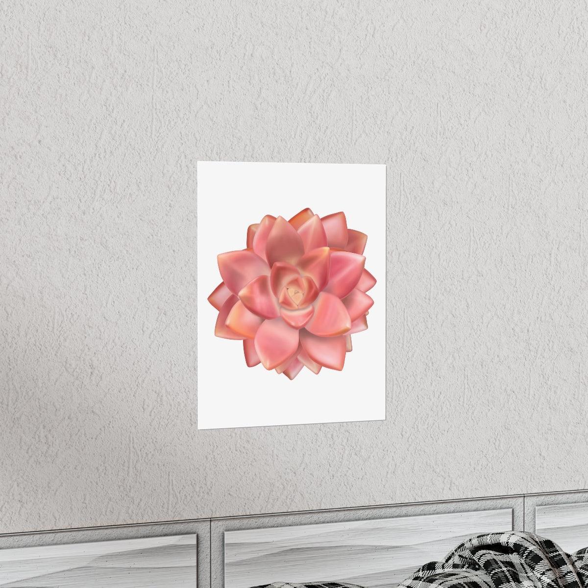 Graptosedum California Sunset Succulent Botanical Print – Unframed Wall Art