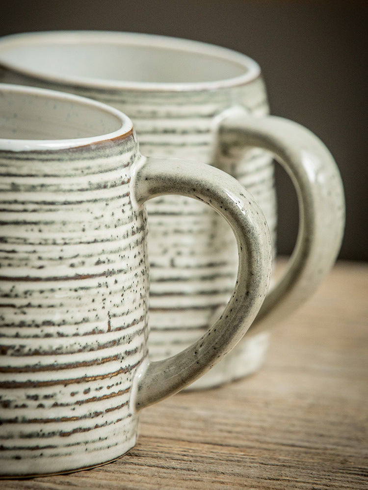 Ceramic Retro Distressed Feeling Japanese Style Big Belly Drinking Cup