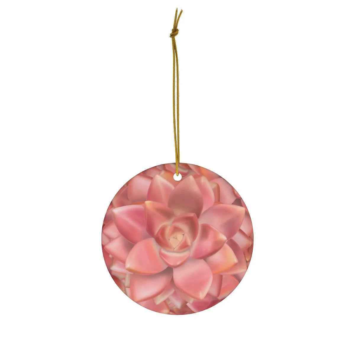 Graptosedum California Sunset Succulent Ceramic Ornament – Holiday Gift