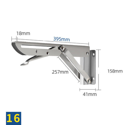 Stainless Steel K-shaped Folding Triangle Bracket Wall Shelf Shelf Support Frame
