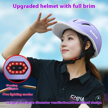 Peaked Cap Bicycle Riding Helmet Electric Scooter Commuter Breathable Helmet Men And Women