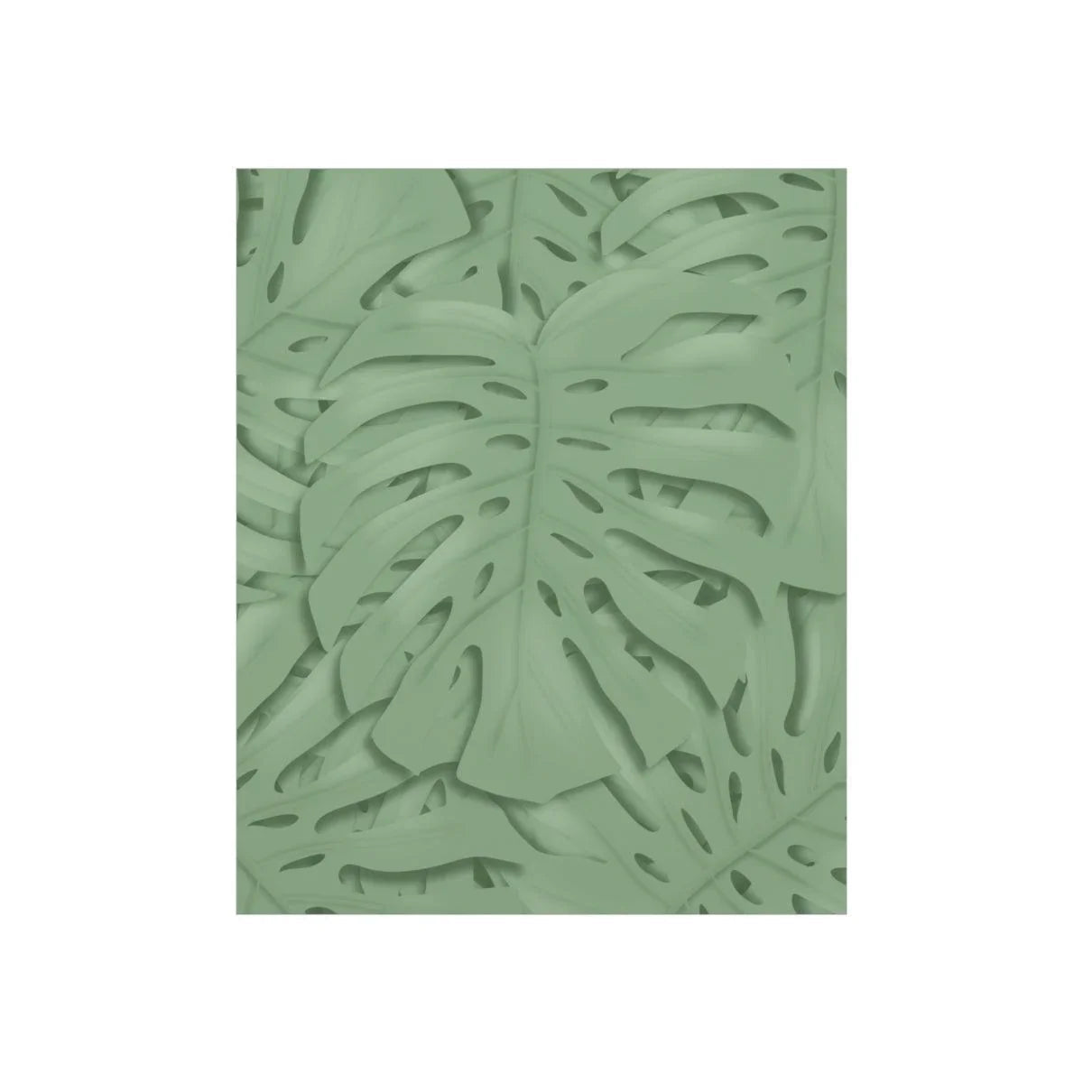 Sage Green Monstera Botanical Print – Unframed Wall Art