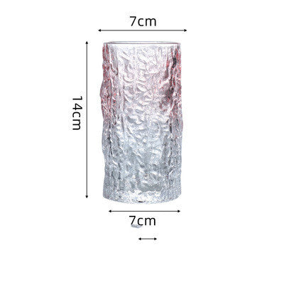 Gradient Color Wine Glass Tree Pattern Cup Glass Water Cup Tea Cup
