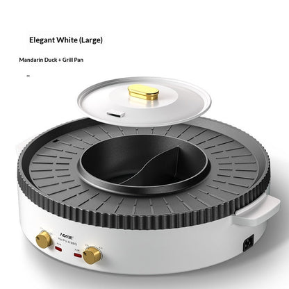 Multi-functional Hot Pot And Grill Combo Electric Barbecue Grill