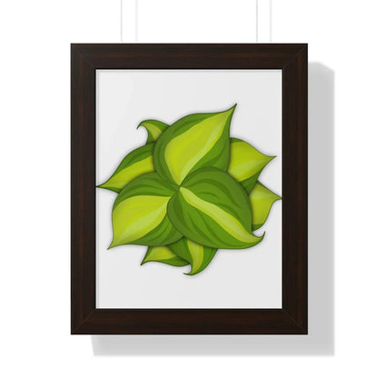 Philodendron Brasil Framed Print – Botanical Wall Art
