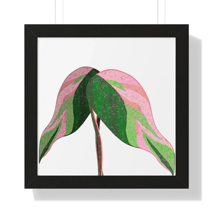 Pink Princess Philodendron Framed Print – Botanical Wall Art