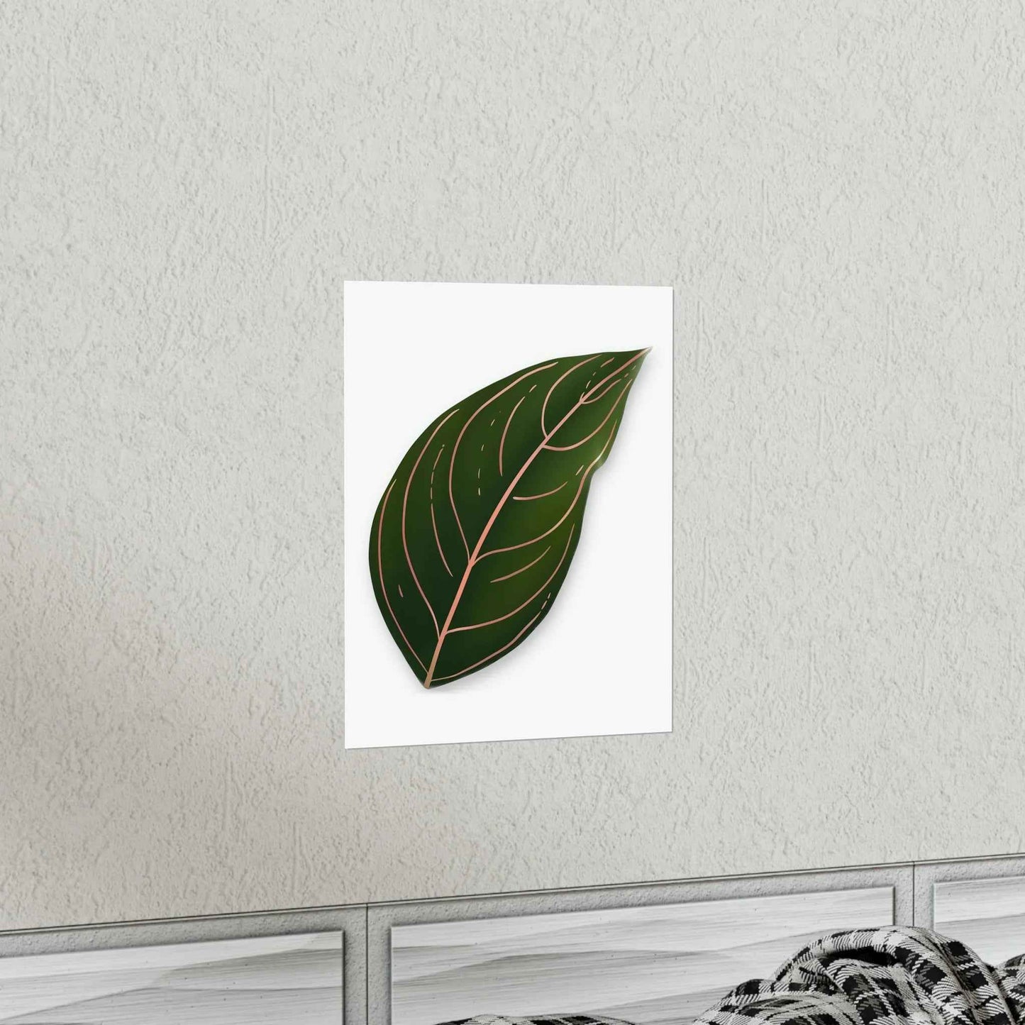 Aglaonema Rotundum Botanical Print – Unframed Wall Art