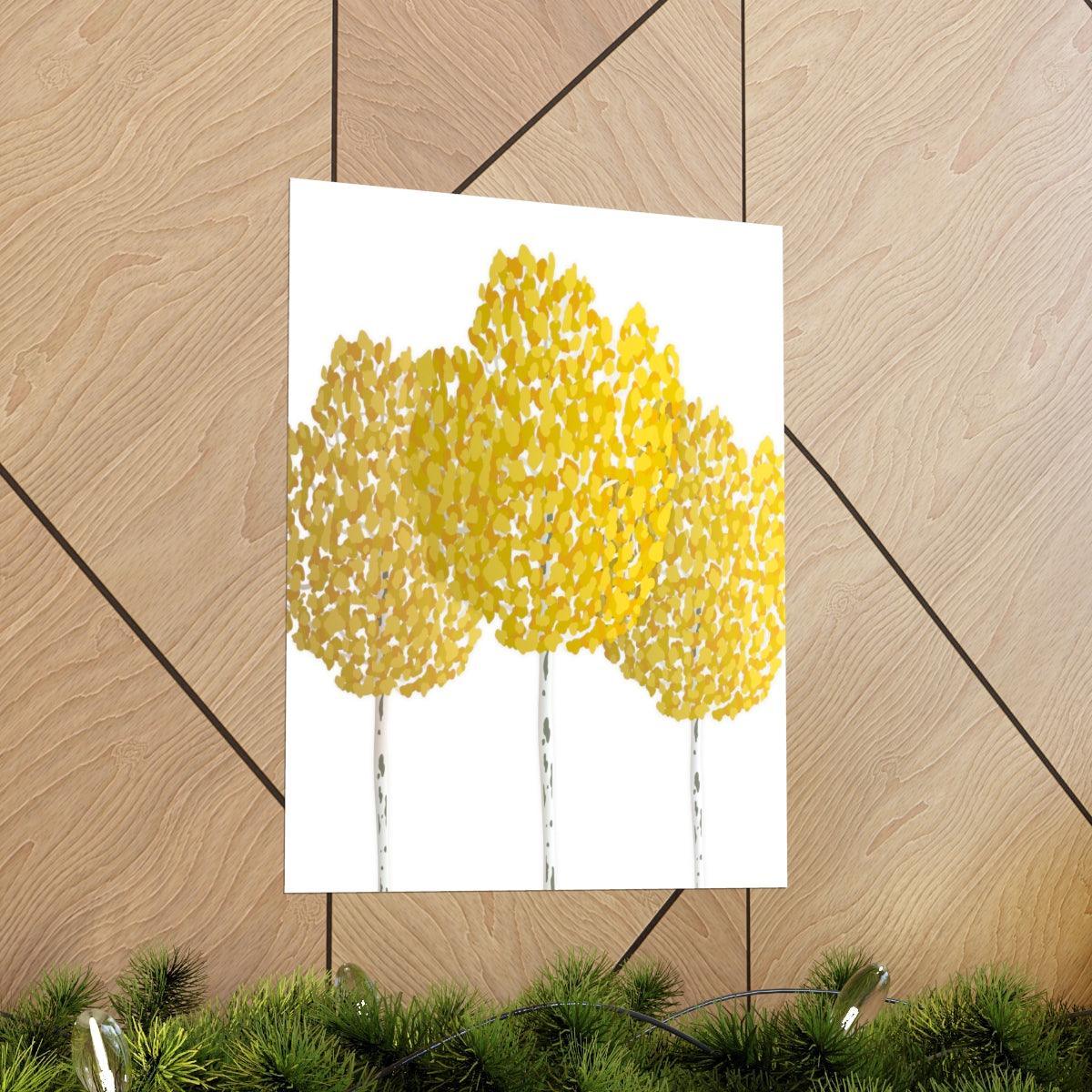 Fall Aspen Print – Unframed Wall Art