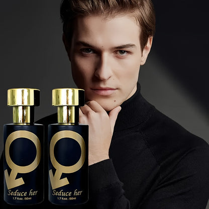 Powerful Men's Perfume, Black Perfume Spray - Men's Original Cologne | Pheromone Infused Fragrance | for Everyday Use | Bold And Masculine Scent | Boosts Self-Confidence And Attractiveness, Black Perfume, Gift for Him
