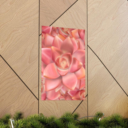 Graptosedum California Sunset Succulent Pattern Botanical Print – Unframed Wall Art