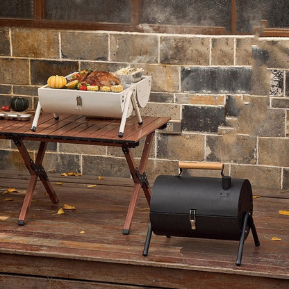 Portable Grill For Both Frying And Baking Purposes