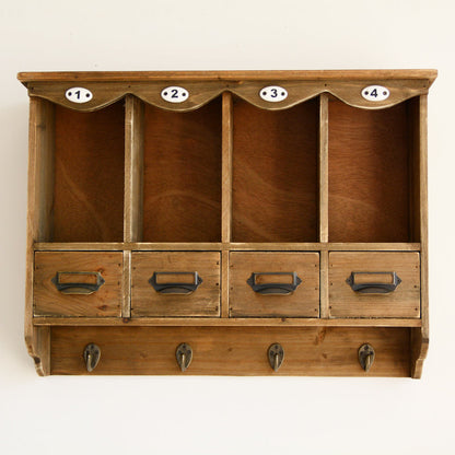 Dining Room Solid Wood Wall Partition Shelf