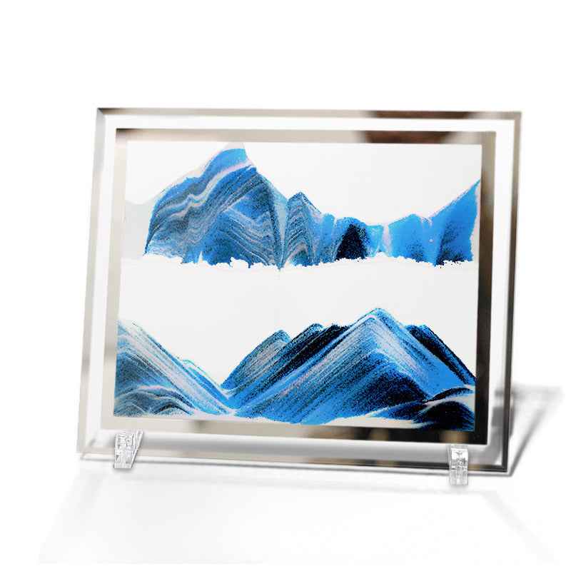 Landscape Quicksand Painting Glass Craft Printing Ornaments