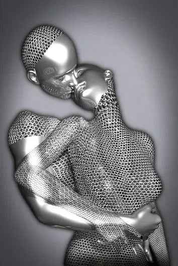 Metal  Sculpture Art Abstract Poster Canvas Painting Core