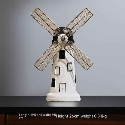 Modern Minimalist Creative Lighthouse Windmill Desktop Decoration