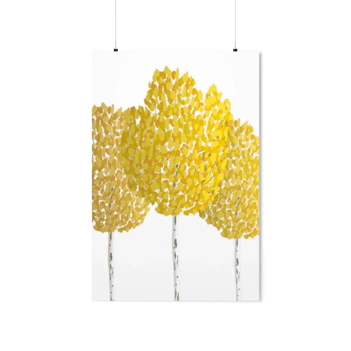 Fall Aspen Print – Unframed Wall Art