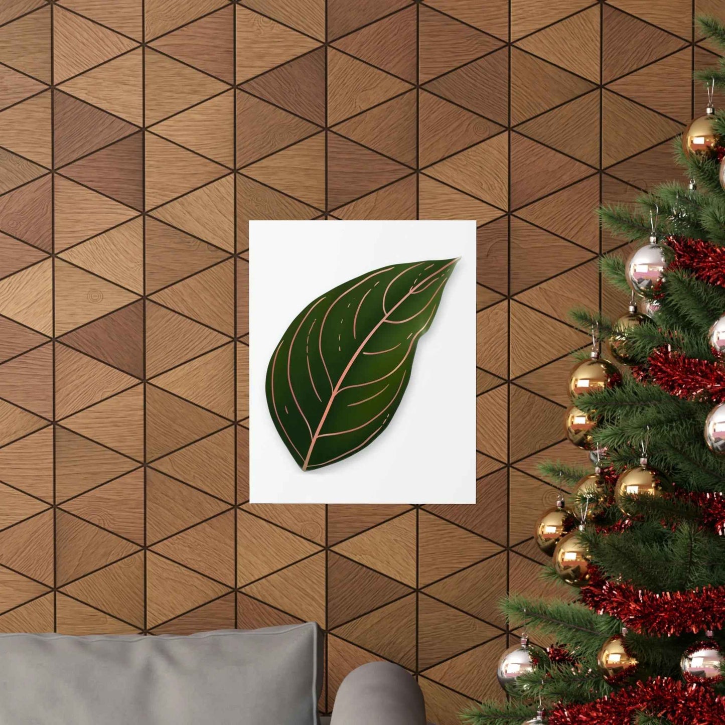 Aglaonema Rotundum Botanical Print – Unframed Wall Art