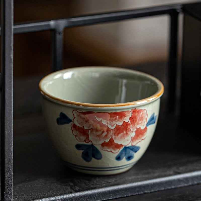 Blue And White Old Clay Hand Painted Master Cup Antique Ceramics Tea Cup