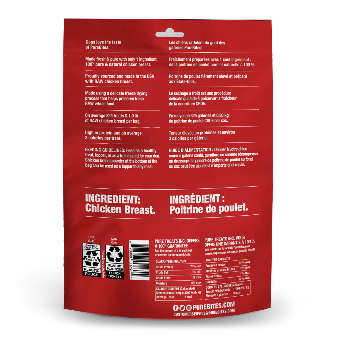Pure Bites Chicken Freeze Dried Dog Treats