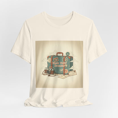 Retro Travel Postcard Tee | passport stamp, wanderlust design