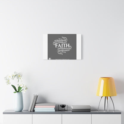 handwritten faith ribbon Canvas | sketch aesthetic, doodle design