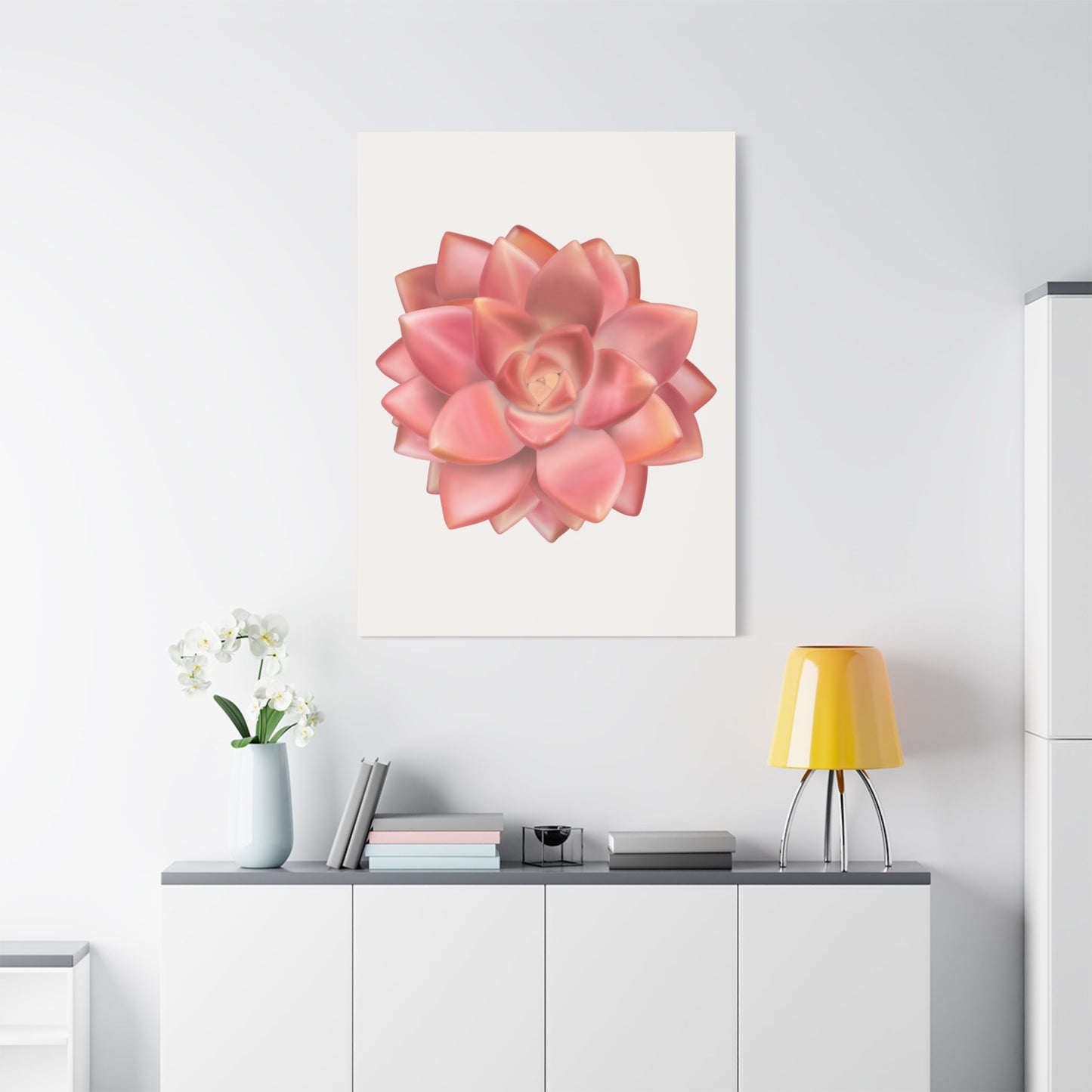 Graptosedum California Sunset Succulent Canvas Print – Botanical Wall Art