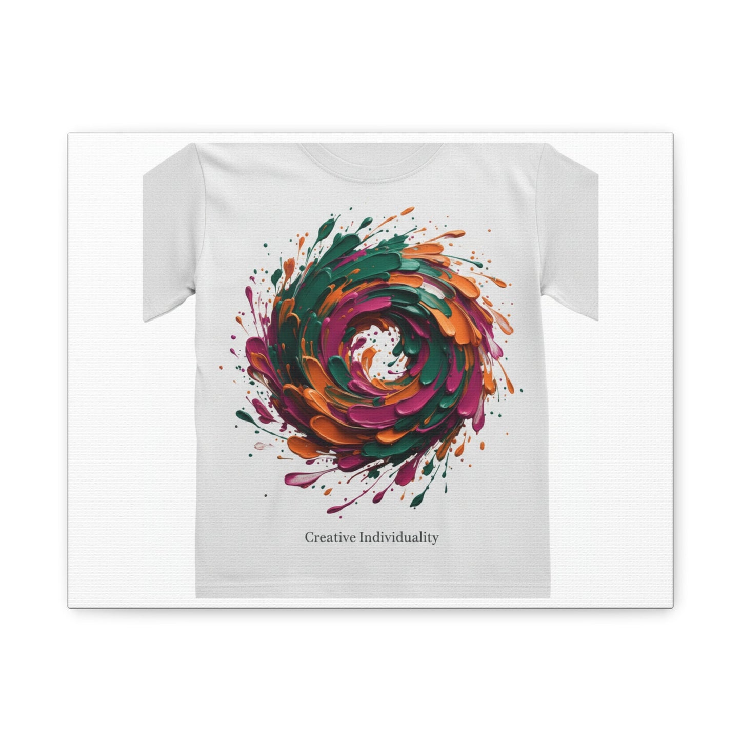 Painterly Abstract Floral Swirl Canvas | Matte Stretched Canvas
